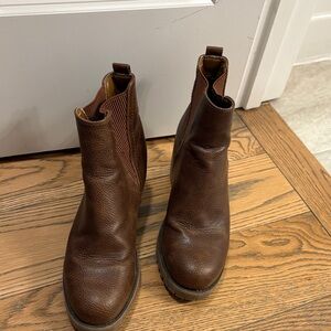 MIA Brown Leather Ankle Boots size 7.5